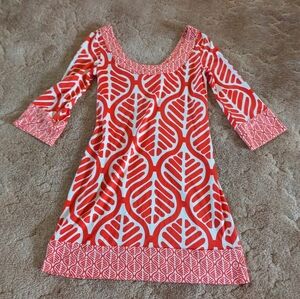 Diane Von Furstenberg Rare Vintage Silk Scoop Mini Neck Dress Size
